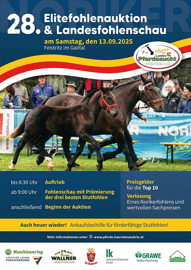 Plakat Elitefohlenauktion neu